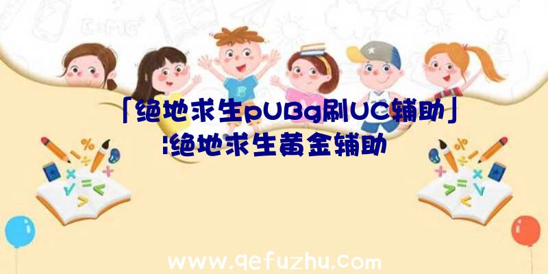 「绝地求生pUBg刷UC辅助」|绝地求生黄金辅助